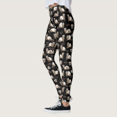 Leggings Love Ferrets - Noir (Gauche)
