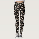 Leggings Love Ferrets - Noir (Devant)