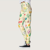 Leggings Love Garden Fleurs et Coeurs de printemps (Gauche)