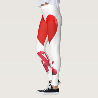 Leggings Love Heart Motif | La tradition de la Saint-Valent