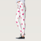 Leggings Love mignon Motif de coeur rose (Gauche)