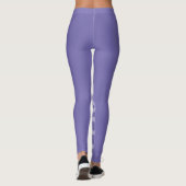 Leggings Love Periwinkle Blue Monochrome Classic Text (Dos)