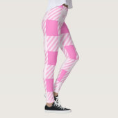 Leggings Love Plaid Collection rose moderne (Droite)