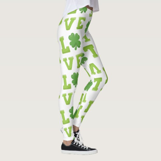 Leggings Love St Patrick's Day Clover (Droite)