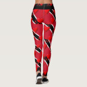 Leggings LOVE TRINIDAD Red Hearts EXÉCUTEZ VOTRE COURSE Per (Dos)
