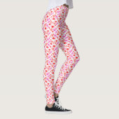 Leggings Lovebirds coeurs pattes d'aquarelle (Droite)