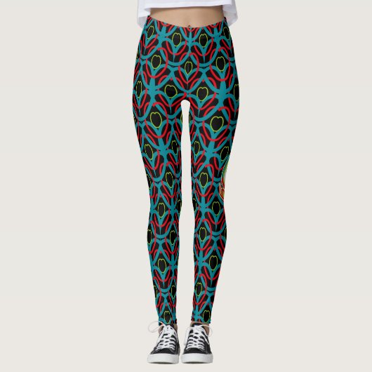 LEGGINGS LOVETE HEART LOVE BY MASANSER PIXELAT (Devant)