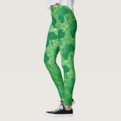Leggings L'Shamrock vert de l'Jour de l'Saint Patrick irlan (Gauche)