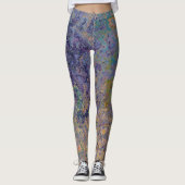 Leggings Lucid Dreams Encre d'alcool Abstraite (Devant)