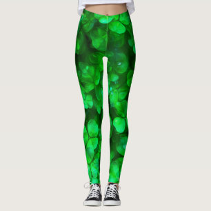 Leggings Lucky Celtic Irish Green Shamrocks