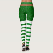 Leggings Lucky Green Parties scintillant Leprechaun St. Pat (Dos)
