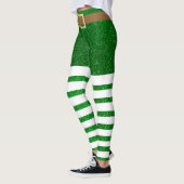 Leggings Lucky Green Parties scintillant Leprechaun St. Pat (Gauche)