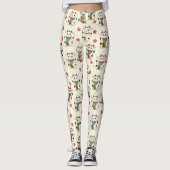 Leggings Lucky Maneki Neko Impression de chat (Devant)