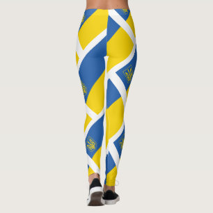 Leggings L'Ukraine Drapeau Avec Trident
