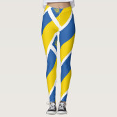 Leggings L'Ukraine Drapeau Avec Trident (Devant)