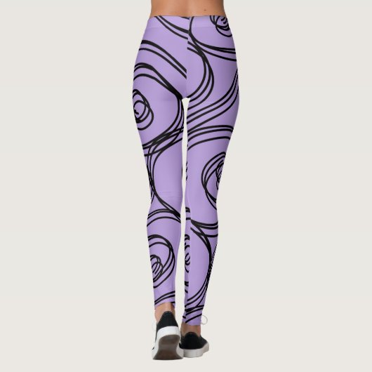 Leggings L'ULTRAVIOLET de MOTIF de REMOUS par (Dos)