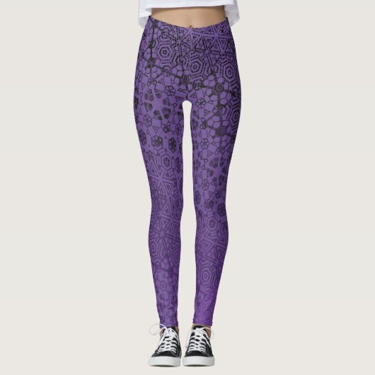 Leggings L'ultraviolet lâché (Devant)