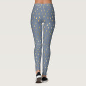 Leggings Lumière Blue Gold Raindrop Moderne tendance Yoga (Dos)