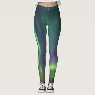 Leggings Lumière du Nord, aurore boréale