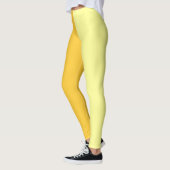 Leggings Lumière Jaune foncé Deux Tons Fractionné Moitié De (Gauche)