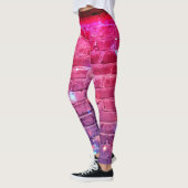 Leggings Lumière néon : mur de brique vide. (Gauche)