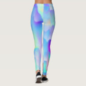 Leggings Lumières Abstraites du Nord (Dos)