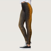 Leggings Lumières Abstraites mer brillant bronzé réflexion (Gauche)