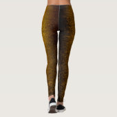 Leggings Lumières Abstraites mer brillant en bronze Monogra (Dos)