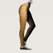 Leggings Lumières Abstraites mer brillant en bronze Monogra (Droite)