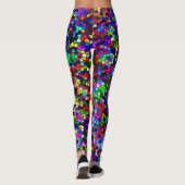 Leggings Lumières colorées Art mosaïque (Dos)