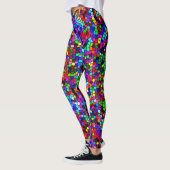 Leggings Lumières colorées Art mosaïque (Gauche)