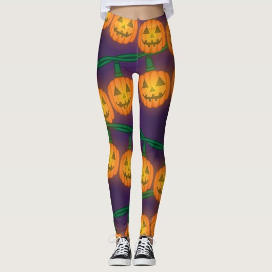Leggings Lumières de Citrouille (Devant)