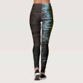 Leggings Lumières de nuit Abstraites reflet bronze brillant (Dos)