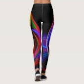 Leggings Lumières fractales Abstraites (Dos)