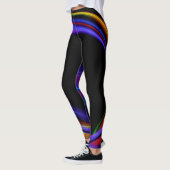Leggings Lumières fractales Abstraites (Gauche)