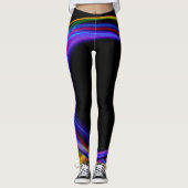 Leggings Lumières fractales Abstraites (Devant)