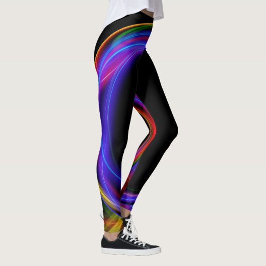Leggings Lumières fractales Abstraites (Droite)