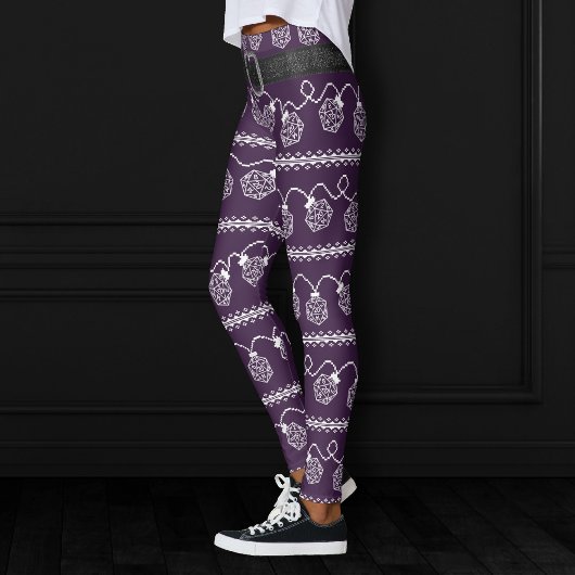 Leggings Luminaires RPG violet | Imaginaire Tabletop Jeu