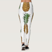 Leggings Luminosité de l'ananas : Illustration tropicale es (Dos)