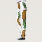 Leggings Luminosité de l'ananas : Illustration tropicale es (Gauche)