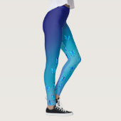 Leggings Lune bleue Abstraite et papillons (Droite)