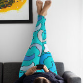 Leggings Lune bleue nuageuse