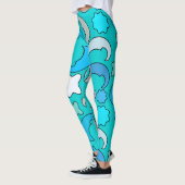 Leggings Lune bleue nuageuse (Gauche)