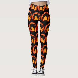 Leggings Lune brillante et jambières Éffrayantes Halloween 