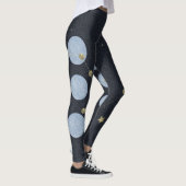 Leggings Lune Constellation Bleu Yoga Motif Leging (Droite)