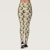 Leggings Lune dorée motif céleste Boho (Dos)