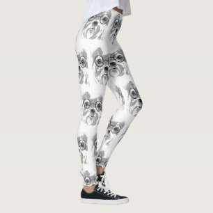 Leggings Lunettes Chien Shih Tzu