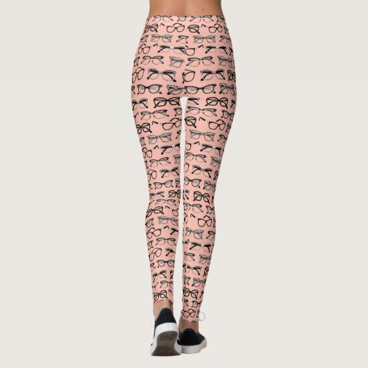 Leggings Lunettes de vue rose pâle, Lunettes de vue, Vêteme (Dos)