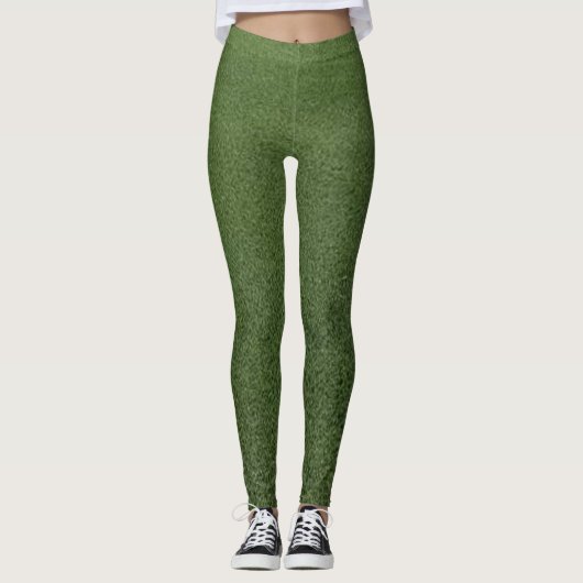 Leggings Lush Green Artificial Grass Nature Design | Fresh (Devant)