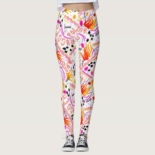 Leggings Lutte contre le pouvoir (Devant)